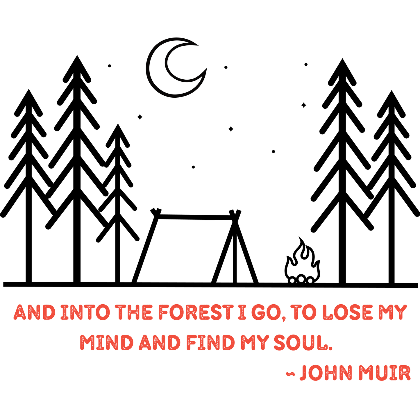 "And into the forest I go" - Crop Top