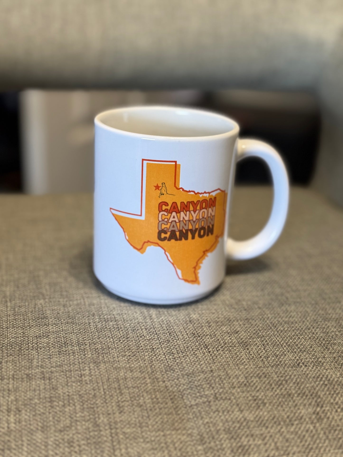Texas (Canyon/Amarillo) - Mustard - 11 oz Ceramic Coffee Mug