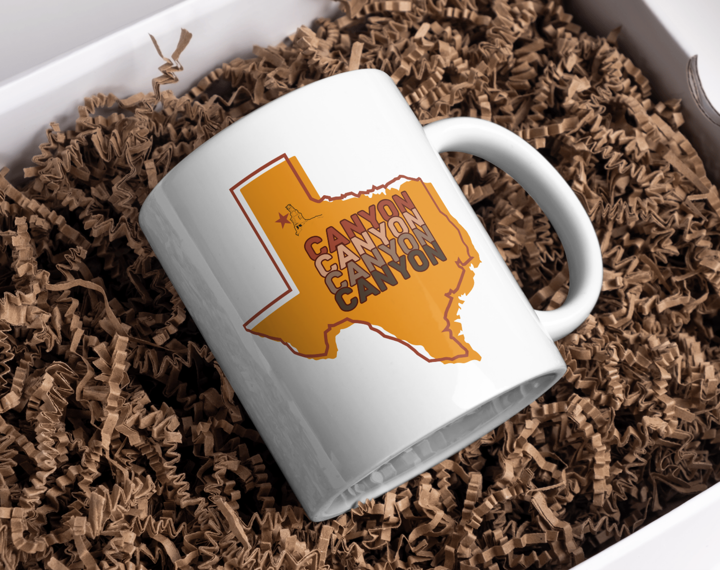 Texas (Canyon/Amarillo) - Mustard - 11 oz Ceramic Coffee Mug