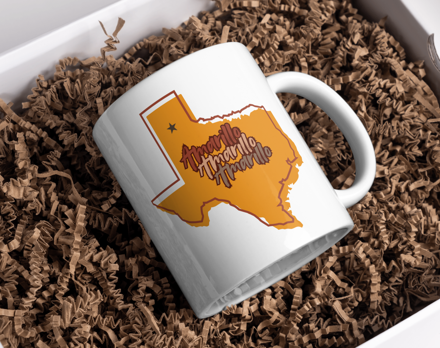 Texas (Canyon/Amarillo) - Mustard - 11 oz Ceramic Coffee Mug