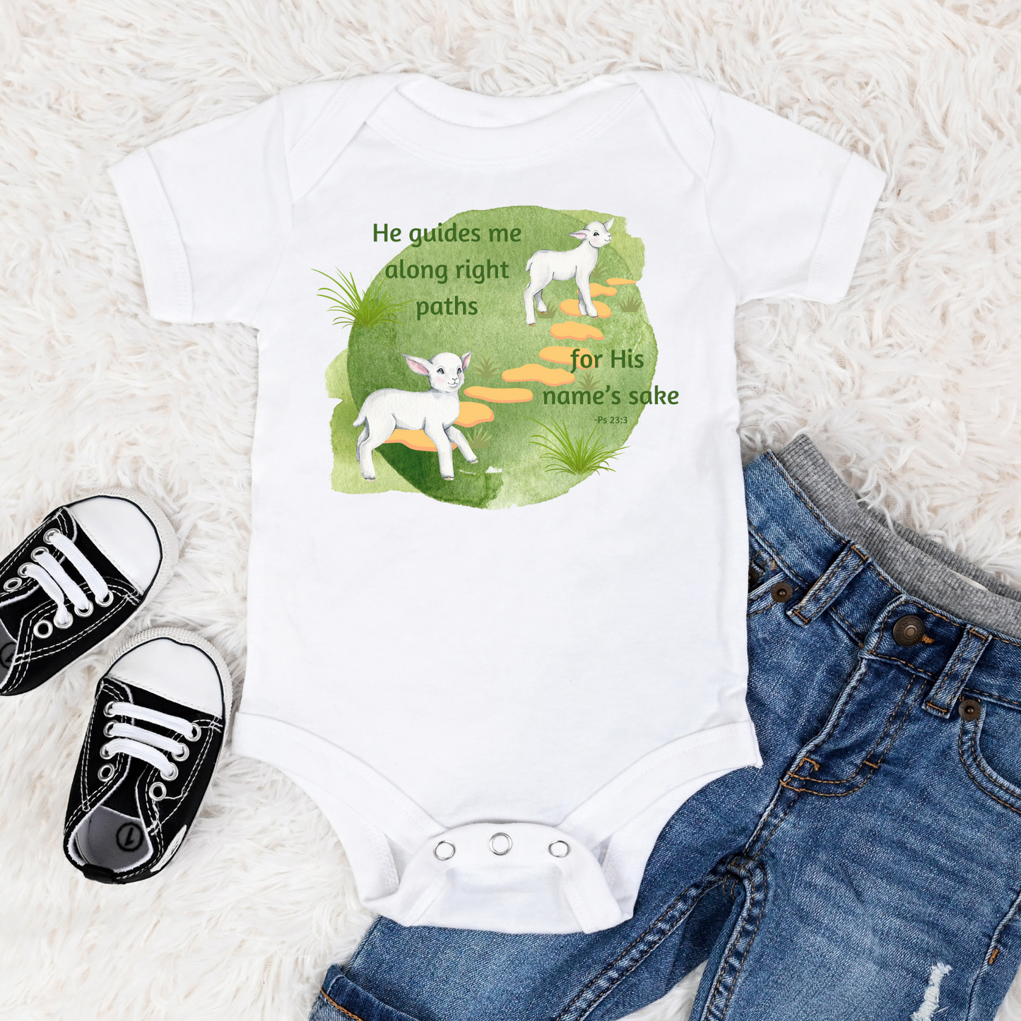 Psalm 23 Onesies - Set of 4