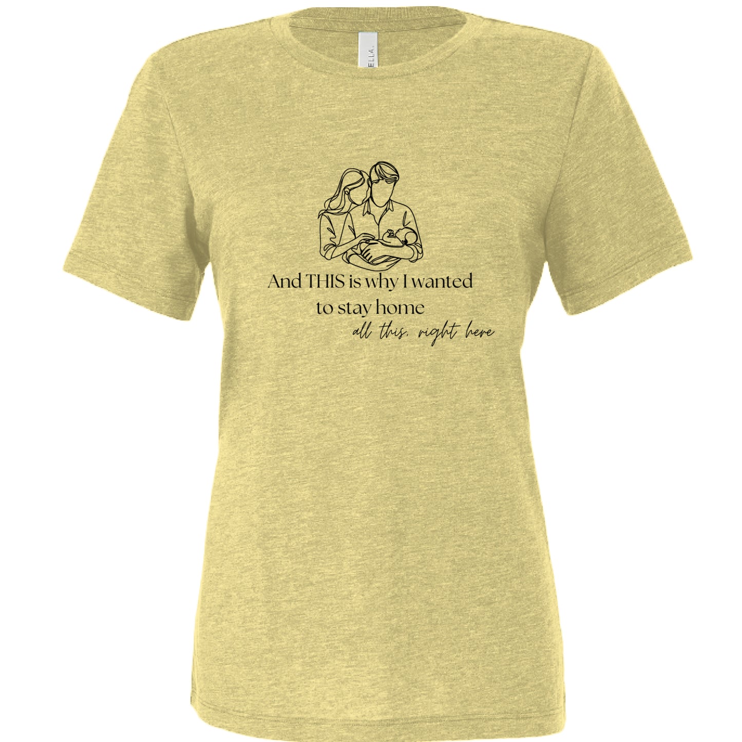 Pale Yellow Triblend - FRONT