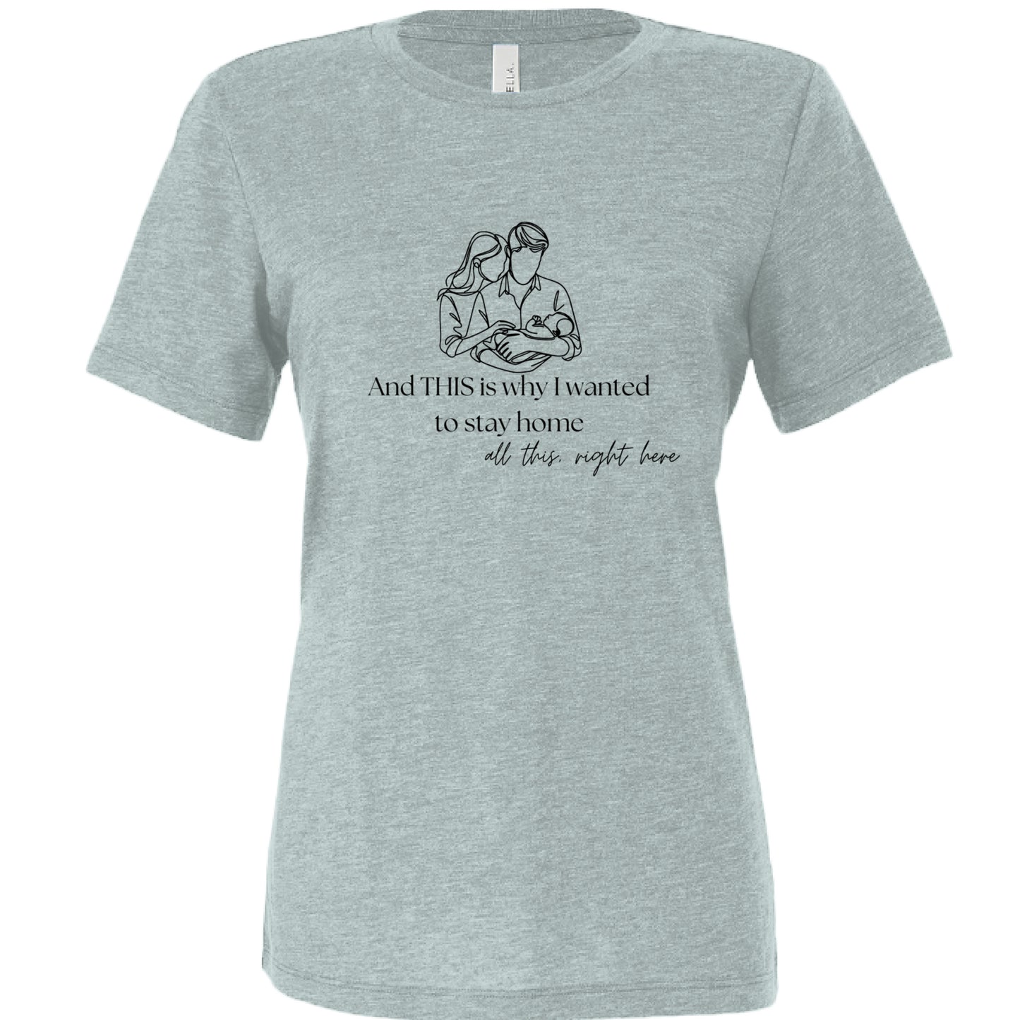 Dusty Blue Triblend - FRONT