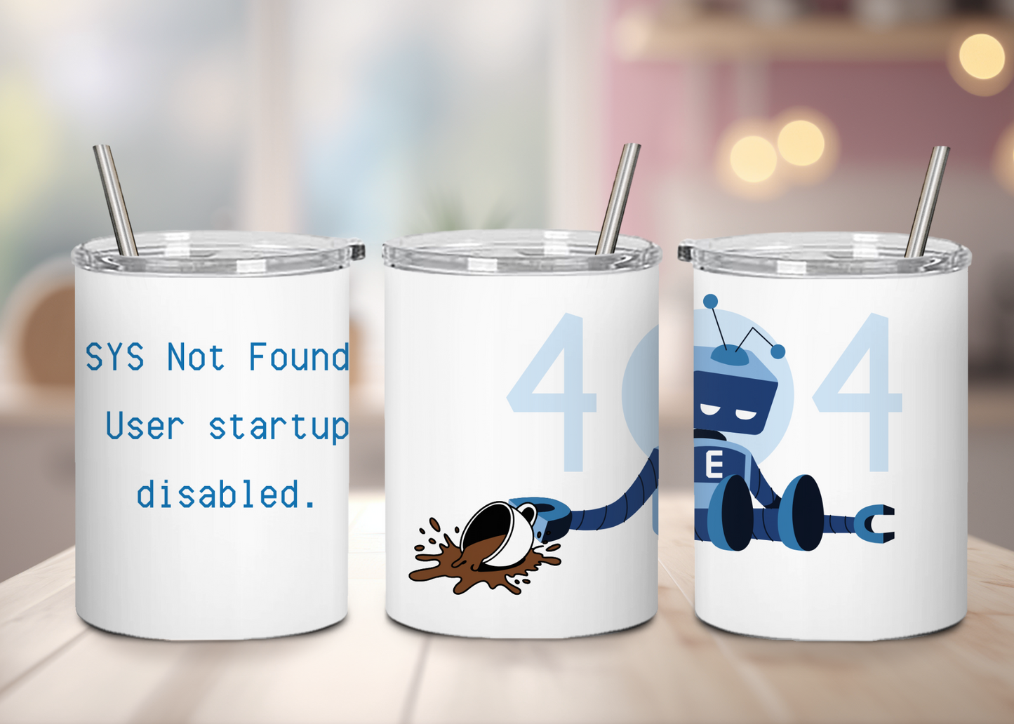IT - SYS Not Found User startup disabled - Handle-less Mug- 10 oz Stainless Tumbler Coffee