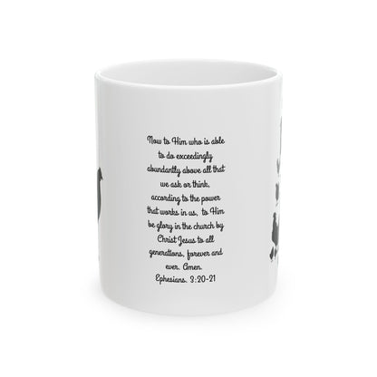 "His plan vs My plan" Inspirational Ceramic Mug for all Chicken lovers,  homesteaders
