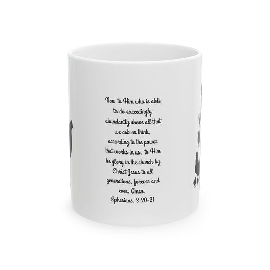 "His plan vs My plan" Inspirational Ceramic Mug for all Chicken lovers,  homesteaders