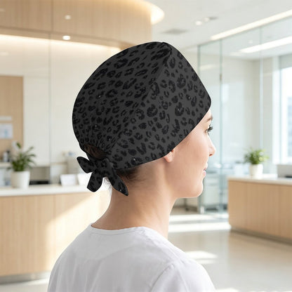 DARK LEOPARD PRINT HAT