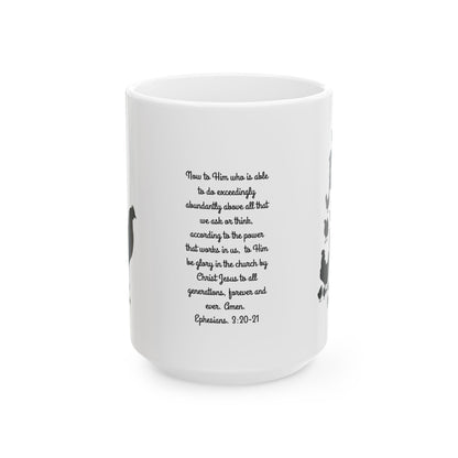 "His plan vs My plan" Inspirational Ceramic Mug for all Chicken lovers,  homesteaders