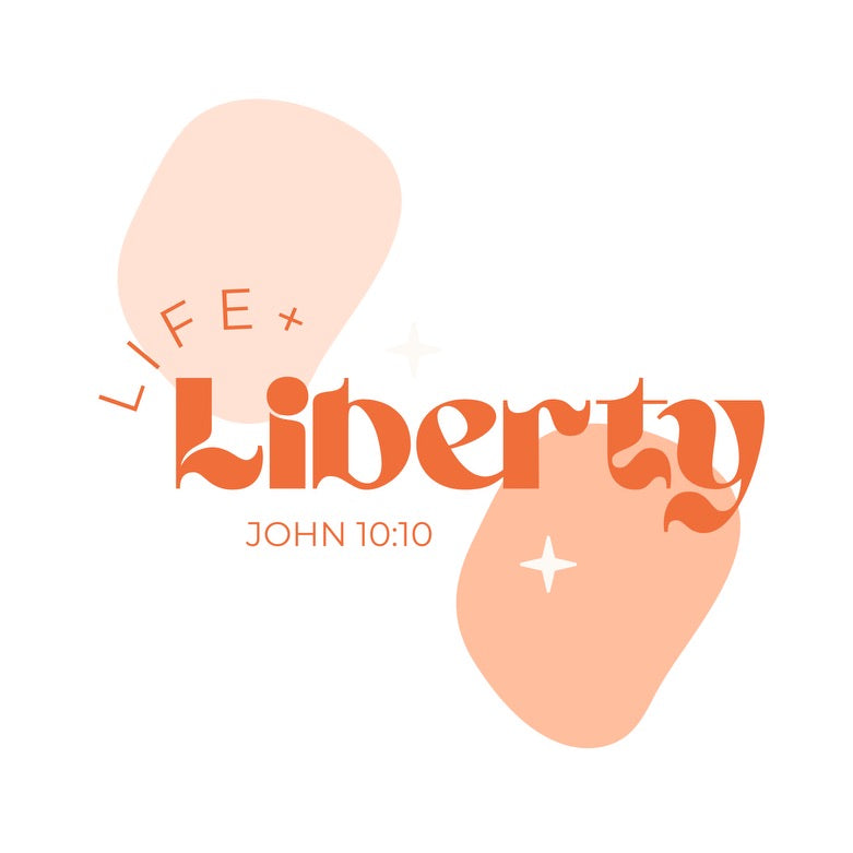 "Life and Liberty" (John 10:10) Tote bag - Medium - Natural