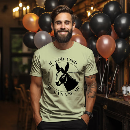 If God Used This He Can Use Me T-Shirt | Numbers 22 Christian Graphic Tee