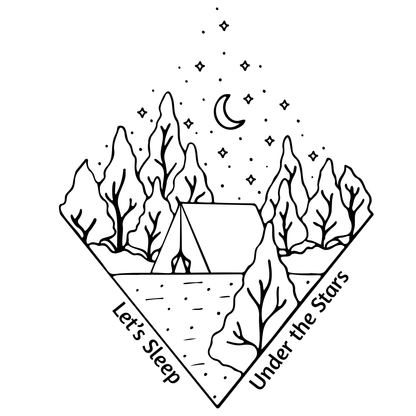 Let's sleep under the stars - T-shirt