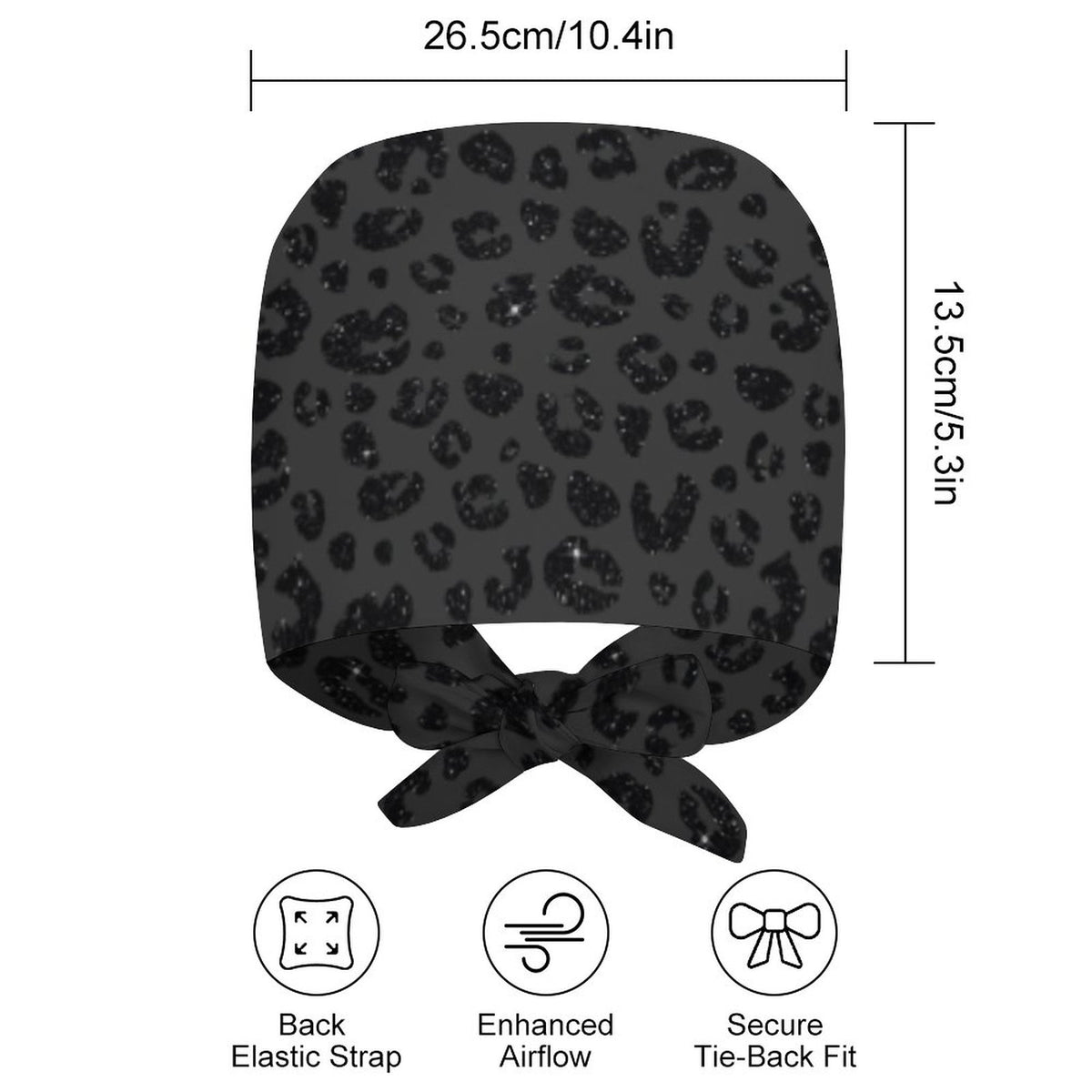 DARK LEOPARD PRINT HAT