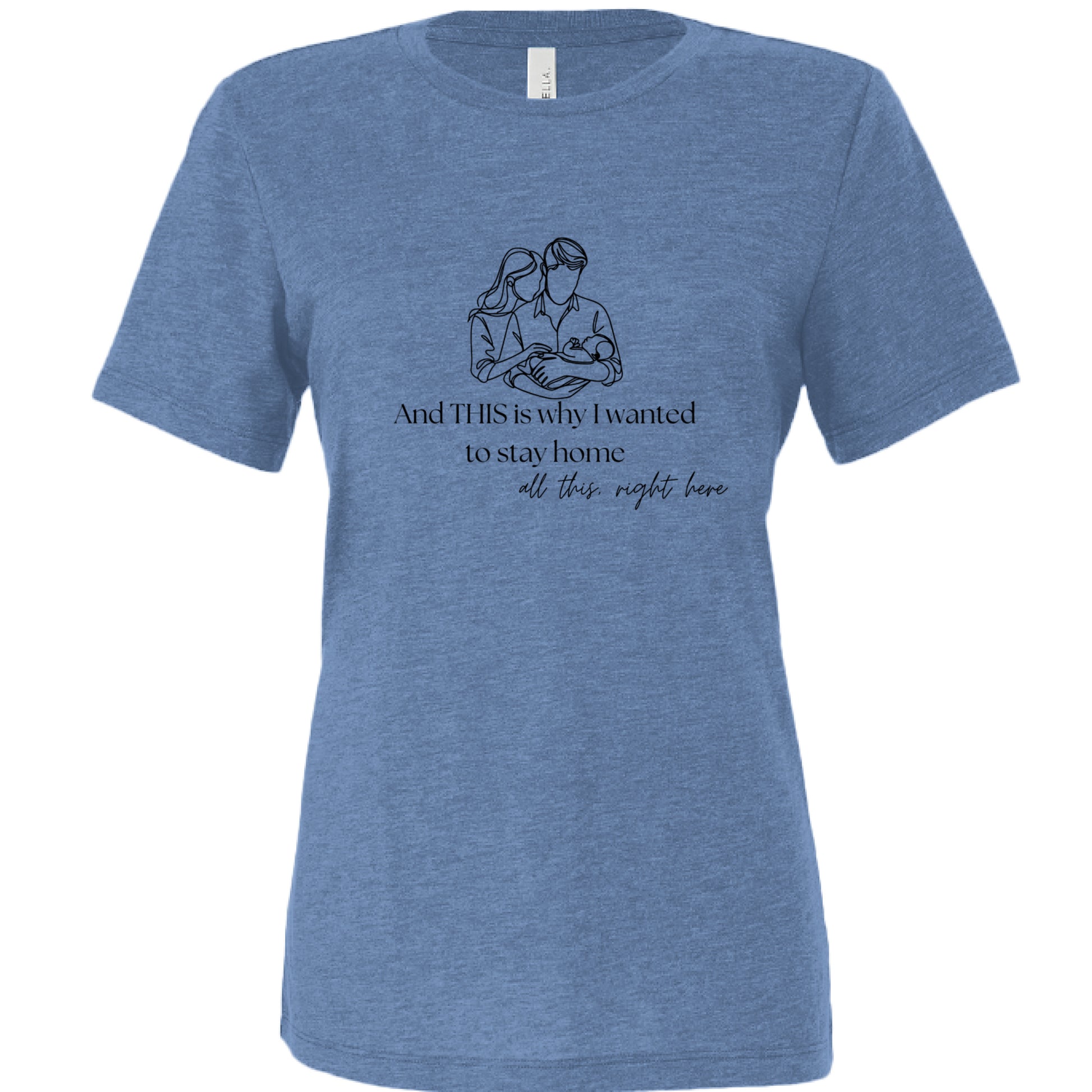 Blue Triblend - FRONT
