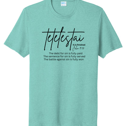 Vivid Teal Heather - PC330 - FRONT