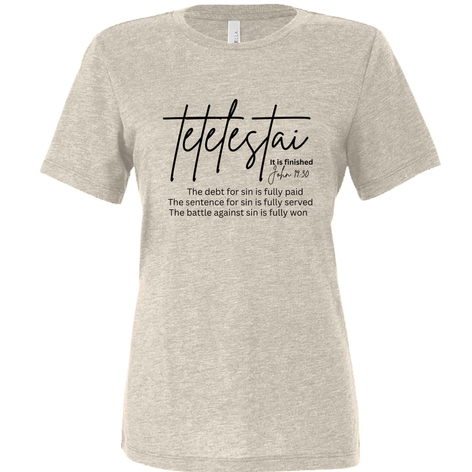 Solid Natural Triblend - 6413 - FRONT