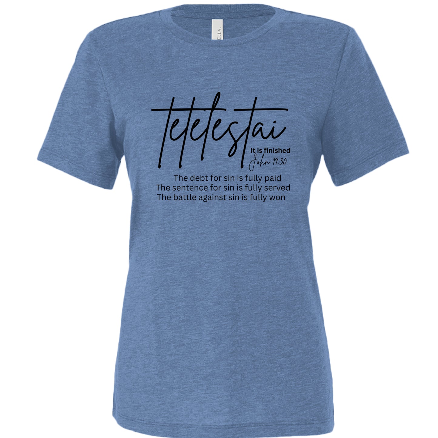 Blue Triblend - 6413 - FRONT