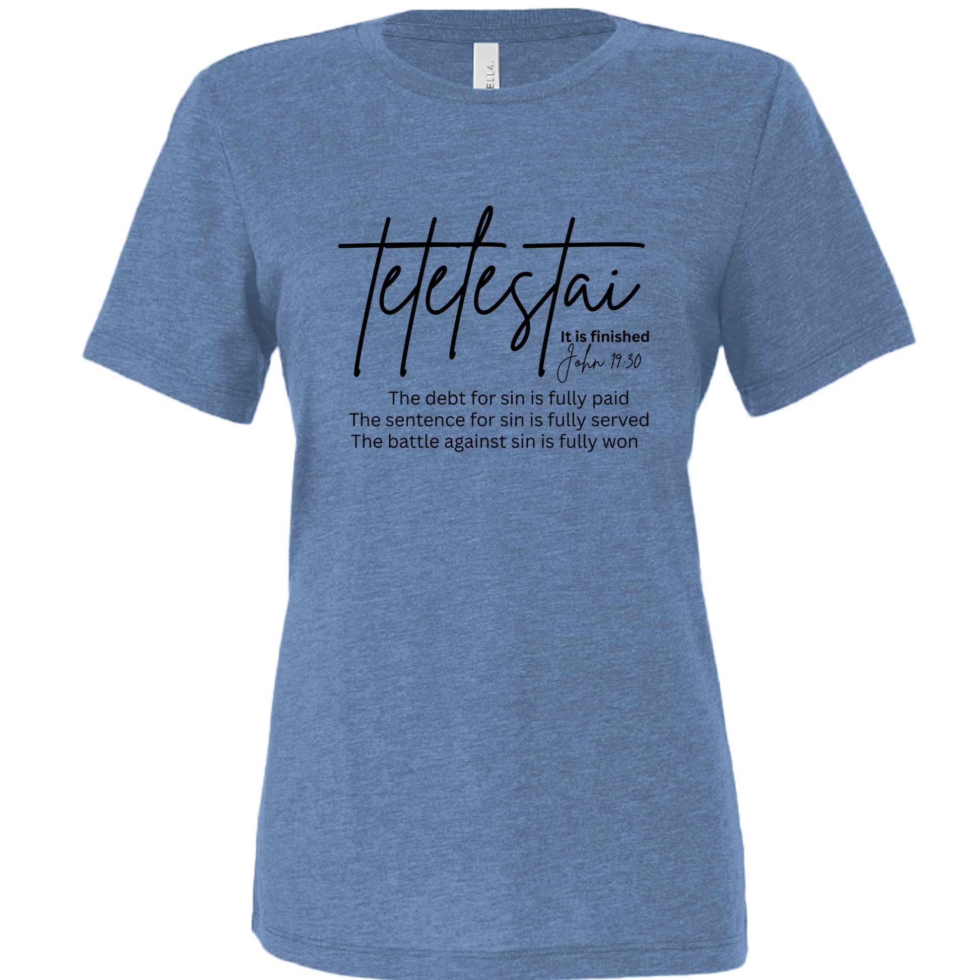 Blue Triblend - 6413 - FRONT