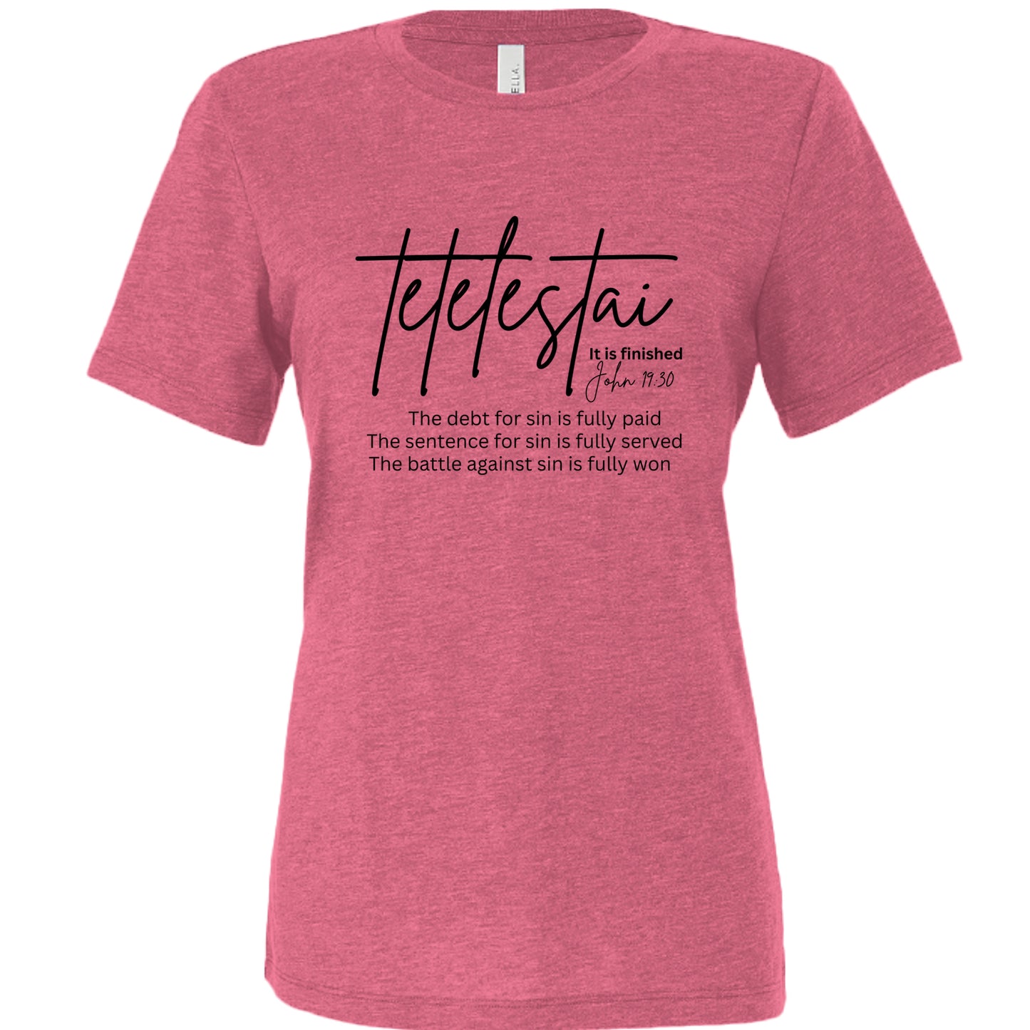 Char Pink Triblend - 6413 - FRONT