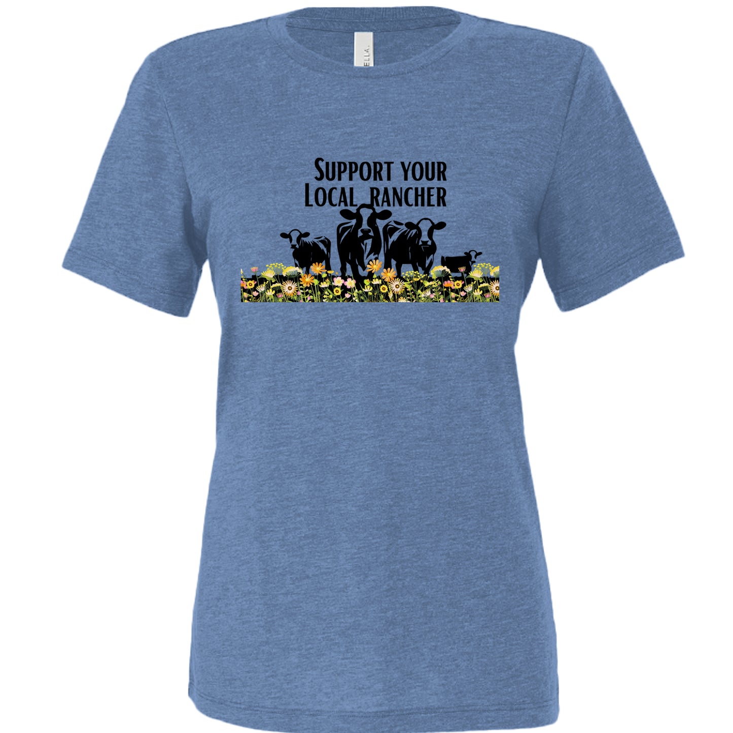 Blue Triblend - 6413 - FRONT