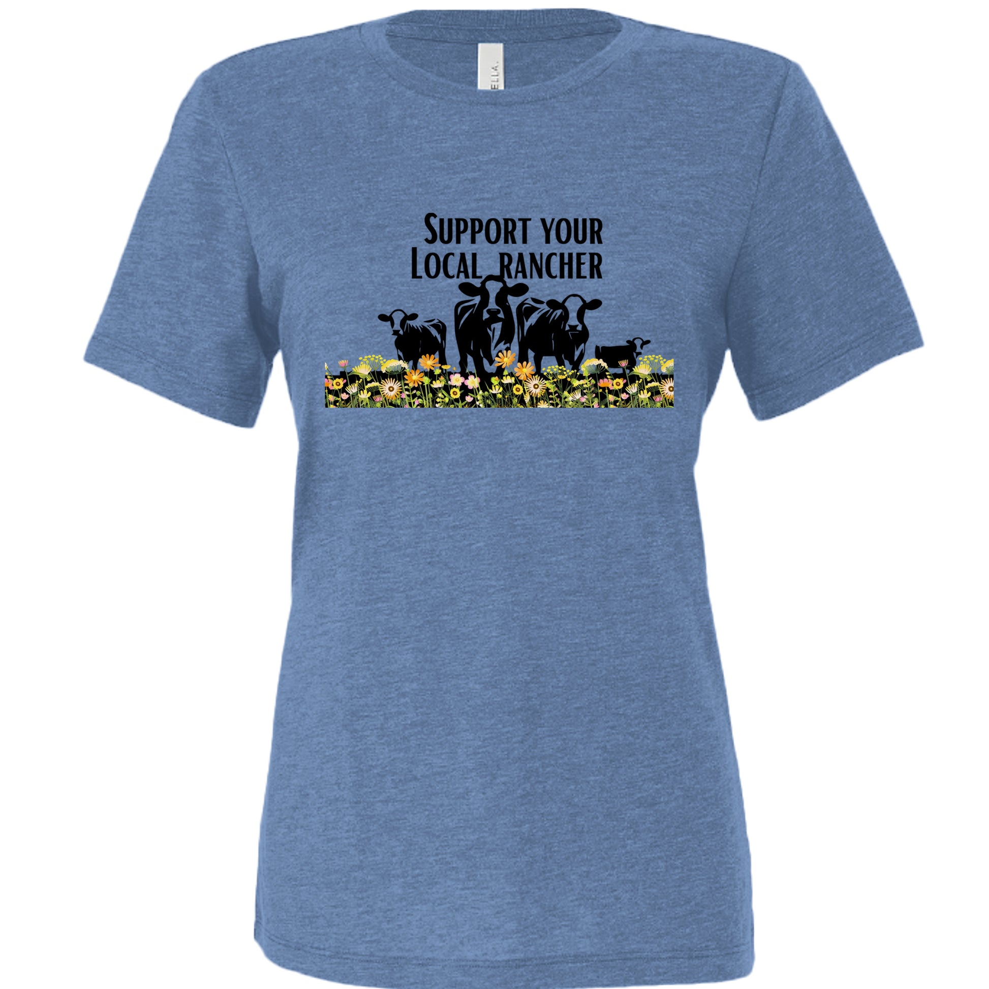 Blue Triblend - 6413 - FRONT