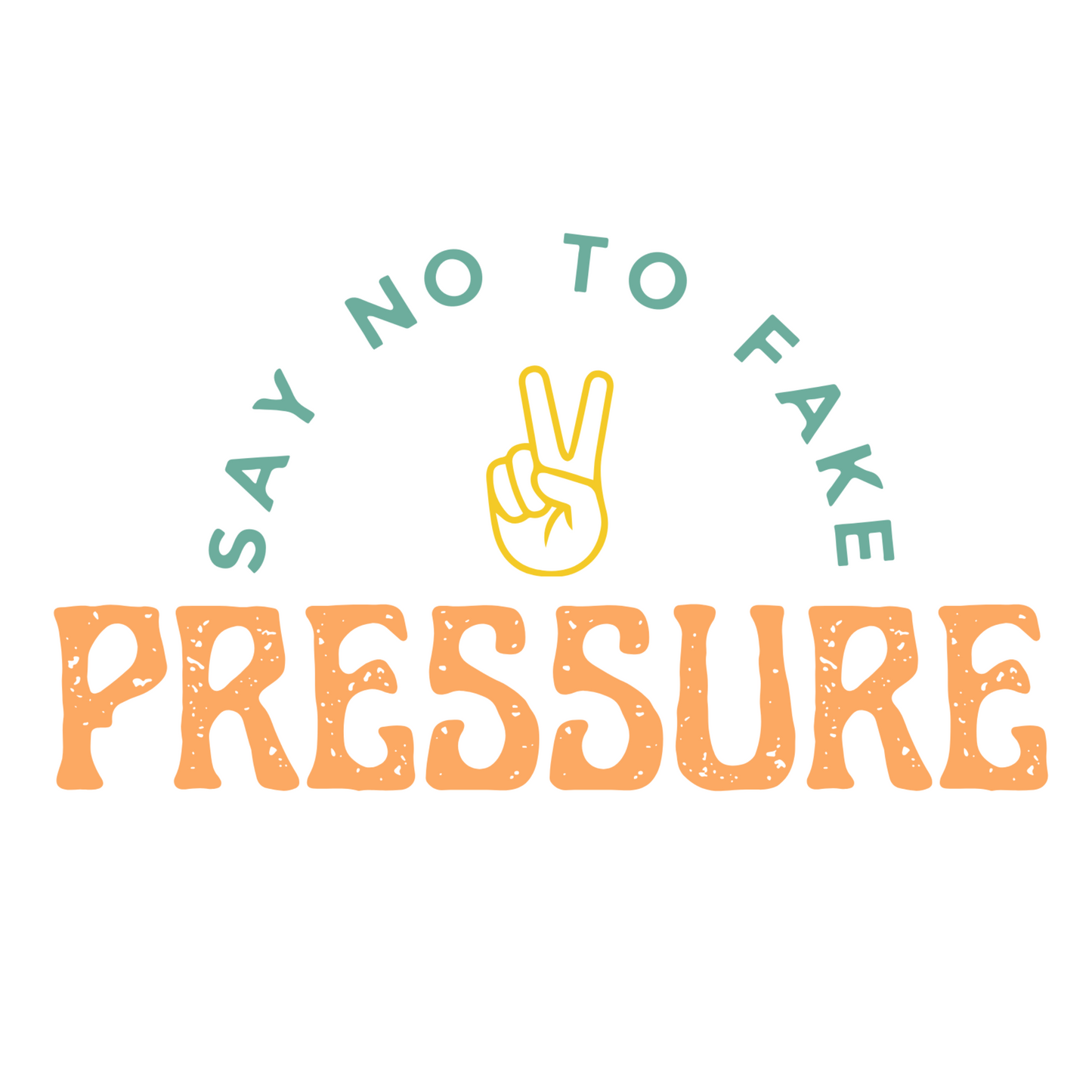 "Say no to fake pressure" (Romans 8:1) - Ivory T Shirt