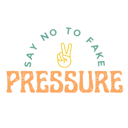 "Say no to fake pressure" (Romans 8:1) - Ivory T Shirt