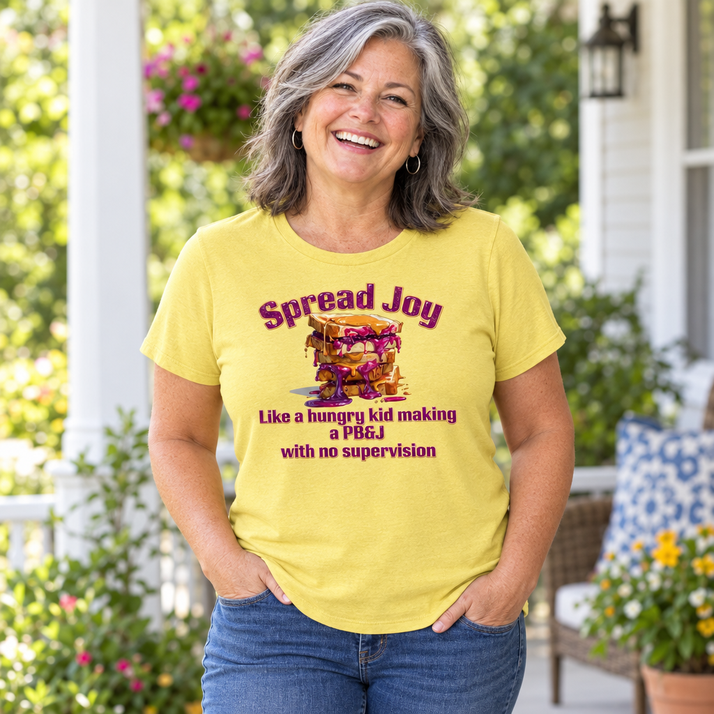 Spread Joy Womens T-Shirt - Faith-Inspired Graphic Tee